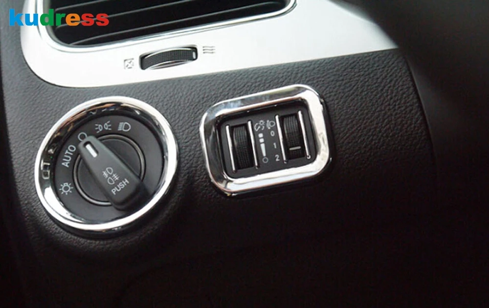 Для Dodge Journey Fiat Freemont 2011 2012 2013 хромированная панель приборной панели вентиляционное отверстие крышка отделка рамка молдинг аксессуары для укладки