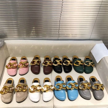 

Women's flat shoes Men's and women's mules Felt shoes Genuine Leather shoes Round toe shoesRound toe shoes Spring and autumn