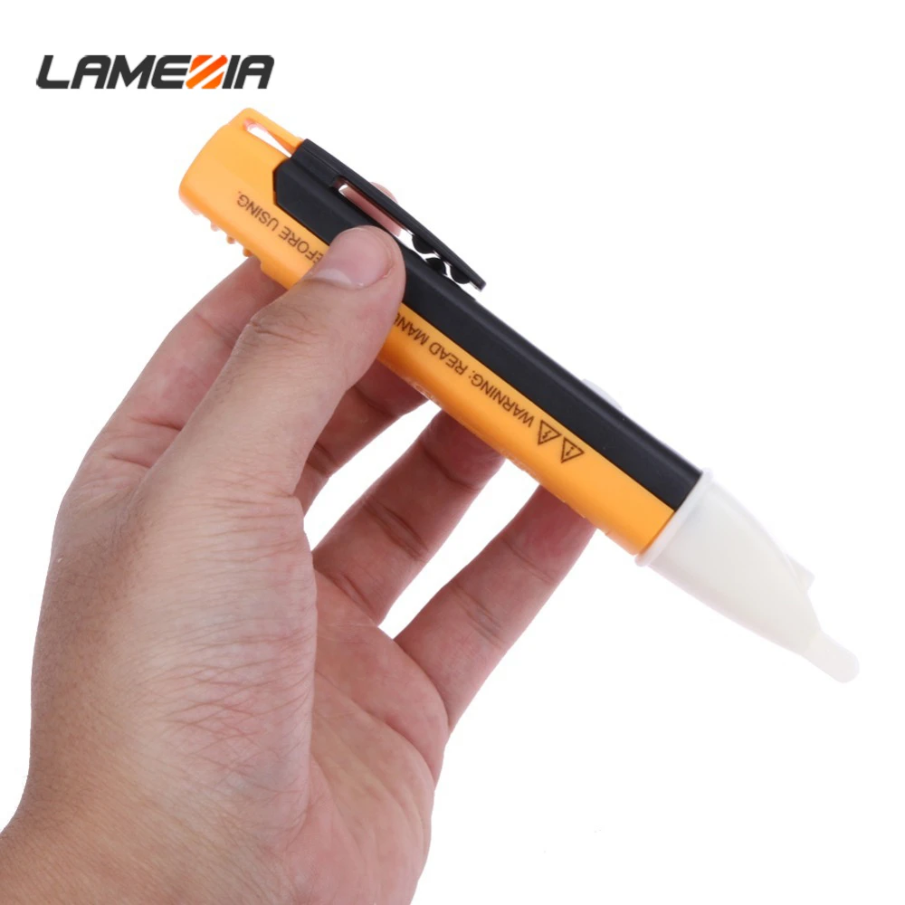 

LAMEZIA Socket Wall Power Outlet Voltage Detector Sensor 90-1000V Electric Tester LED Light Indicator Volt Pen Battery