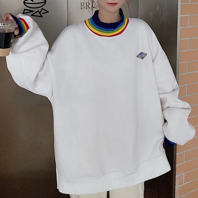 Rainbow Sweatshirt Hoodies Oversize 