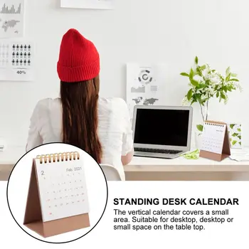 

Multifunctional Desk Calendar Desk Diary Coil Standing Desk Calendar for Office