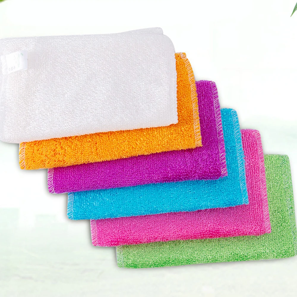 Dish-Cloth Washing-Towel Cleaning-Rags-Accessories Bamboo-Fiber Magic Kitchen Scouring-Pad