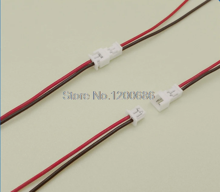 JST 1.25 2Pin Male Female Plug Connector With Wire Cable male or female dc power pigtail cable wire connector 5 5 x 2 1mm plug power male plug