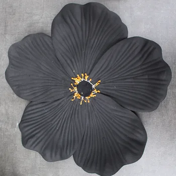 

38cm Model Foam Poppy Eva Black and White with Pattern Red Large Poppy Flower Wedding Home Decoration Artificial Flower