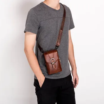 

Fashion Men Messenger Bag Phone Pocket Crossbody Bag For Men Shoulder Handbag Multifunctional Male Chest Bag Designer