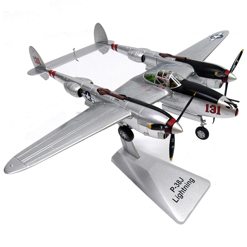 1/48 весы летательный аппарат ВВС США из сплава модель P38 с подсветкой детские