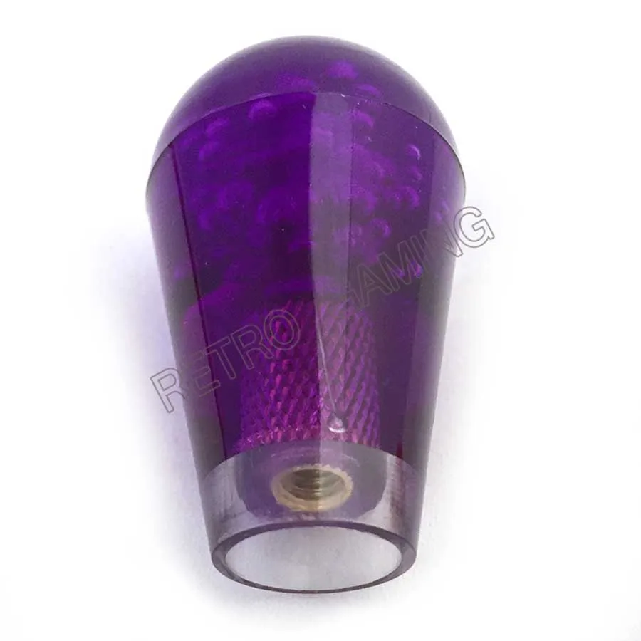clear purple 1 шт. прозрачная эллиптическая шаровая Головка аркадный джойстик верхний шар 5*3 см американский стиль палка topball для Sanwa Джойстик 10 цветов - Цвет: clear purple