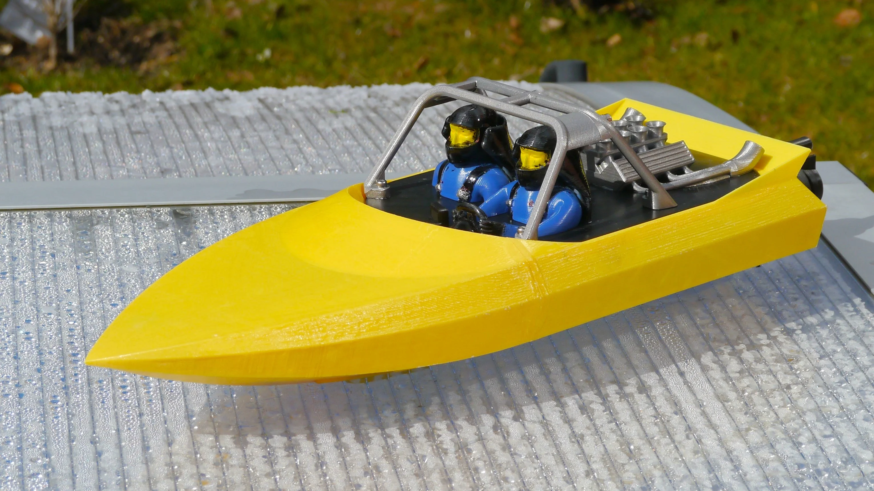 Moralsk uddannelse Korean spray 3D Print Brushless Remote Control Jet Boat Hull Horizon 3D Printing Ship  Model Toy Speedboat Body 39cm (Unpainted)