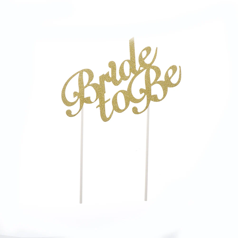 1 шт. Топпер для торта невесты кексы флаг свадебные принадлежности золотые