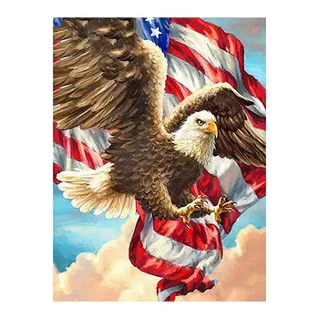 

Bald Eagle Diamond Painting Oil Animal bird Round Full Drill Nouveaute DIY Mosaic Embroidery 5D Cross Stitch home decor gifts