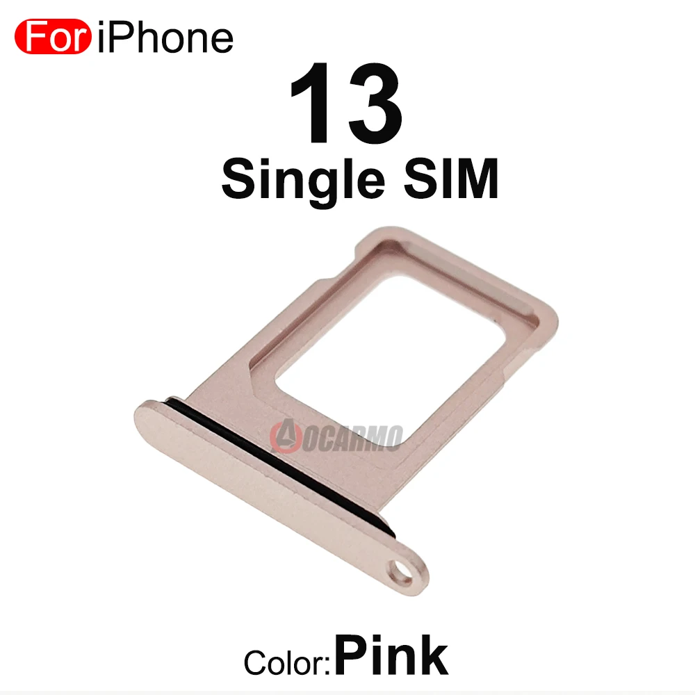 thumbnail image 2 of IPhone SIM Tray SIM Card Tray Holder Replacement For IPhone 13 6.1 Inch - Midnight Color With Rubber Gasket & SIM Pin IPhone 13 Repair Accessories 2 of 12