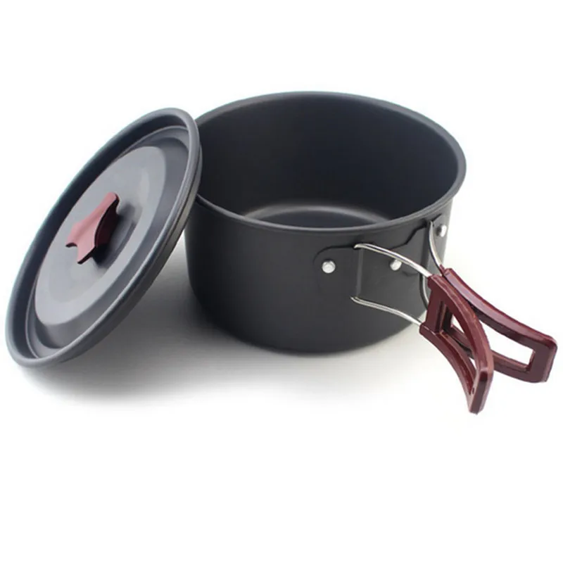 

Outdoor Large Single Pot Aluminum Alloy Oxidation Pot with Wild Cookware Single Pot