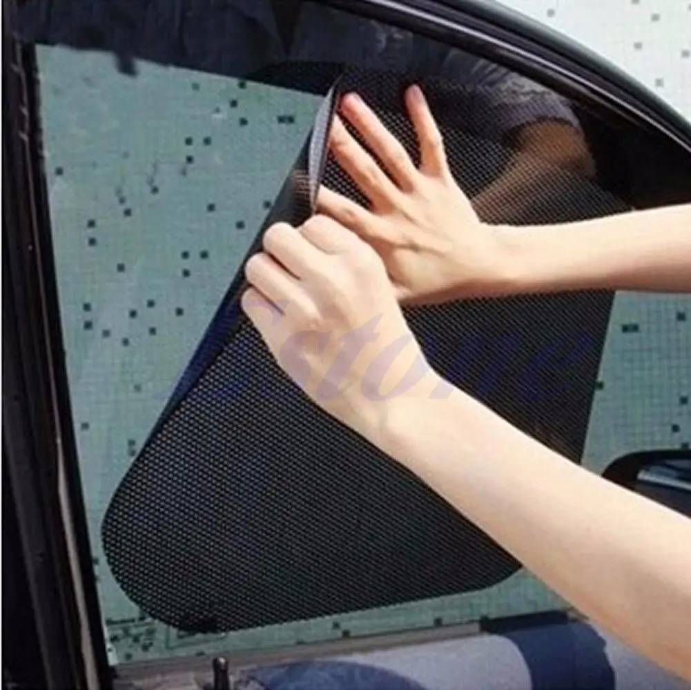 1 Pair Car Rear Window Sun Shade Sunshine Blocker Sun Visor Static Cling
