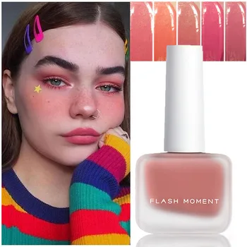 

6 Colors Liquid Blush Peach Makeup Face Rouge Make Up Professional Natural Cheek Blusher Waterproof Cheek Tint