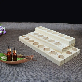 

Wooden Essential Oil Bottle Display Stand Display Stand Multi-Step Ladder Sorting Storage Box Organizer
