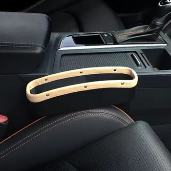 

Universal Car Seat Side Clearance Organizer Car Seat Crevice Pockets Leather Leak-Proof Storage Box Car Interior