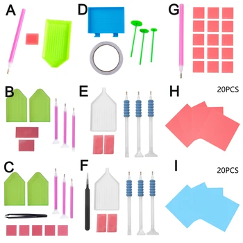 

5D DIY Diamond Painting Tools Storage Box Sticky Pen DIY Embroidery Cross Stitch Tool Kit Diamond Painting Drill Pen Tools Set