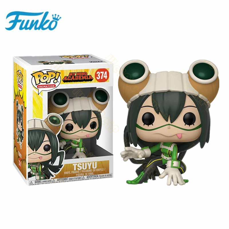 Funko pop My Hero Academy DEKU обучение TODOROKI ALL MIGHT кацуки виниловая Коллекция Фигурки Модель игрушки подарок на день рождения - Цвет: Y-Tsuyu-374