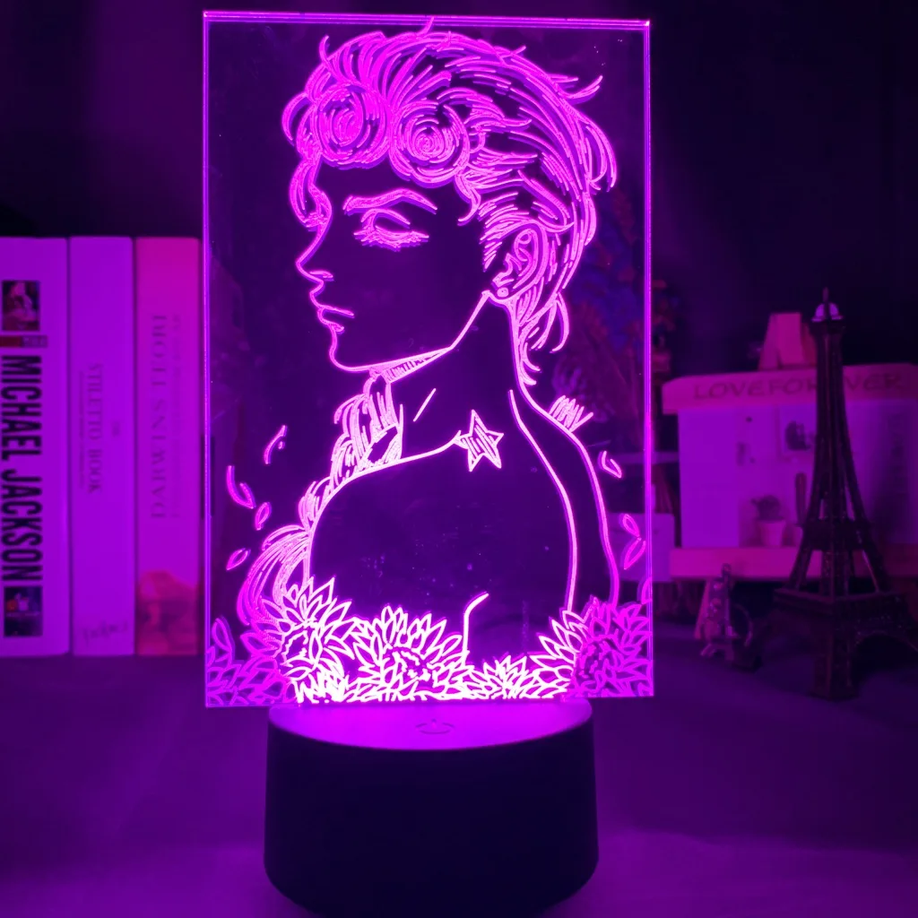 

Anime JoJo's Bizarre Adventure Art Gadget Led Night Light Touch Sensor Colorful Nightlight for Home Decor Jojo Figure 3d Lamp