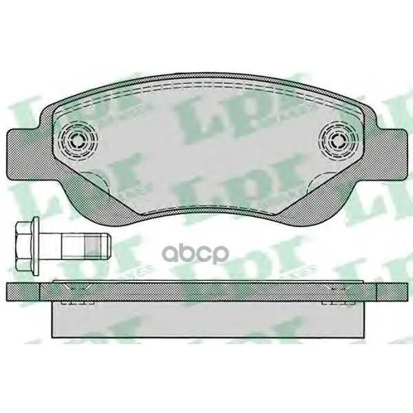 Колодки Тормозные Citroen C1/Peugeot 107/Toyota Aygo 1.0/1.4d 05- Передние Lpr 05p1235 Lpr арт. 05P1235