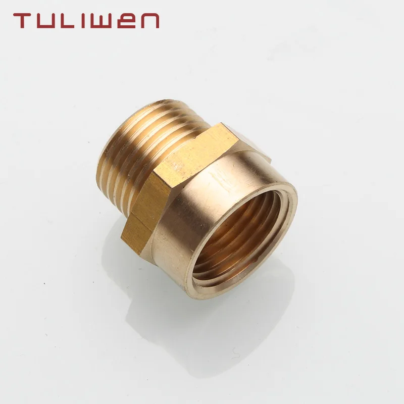 

1/2 G Thread (BSP) Female to 1/2 NPT Male Connector BSP to NPT Adapter 1/2 Inch Industrial Metal Brass G Thread to Fittings