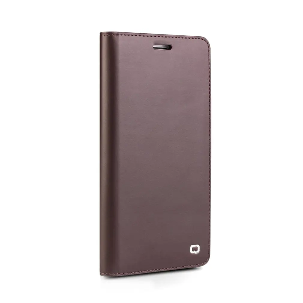 

Genuine Cow Leather Flip Type Mobile Phone Shockproof Case Protective Cover For iPhone 7 8 Card Slot Inner Double Layer