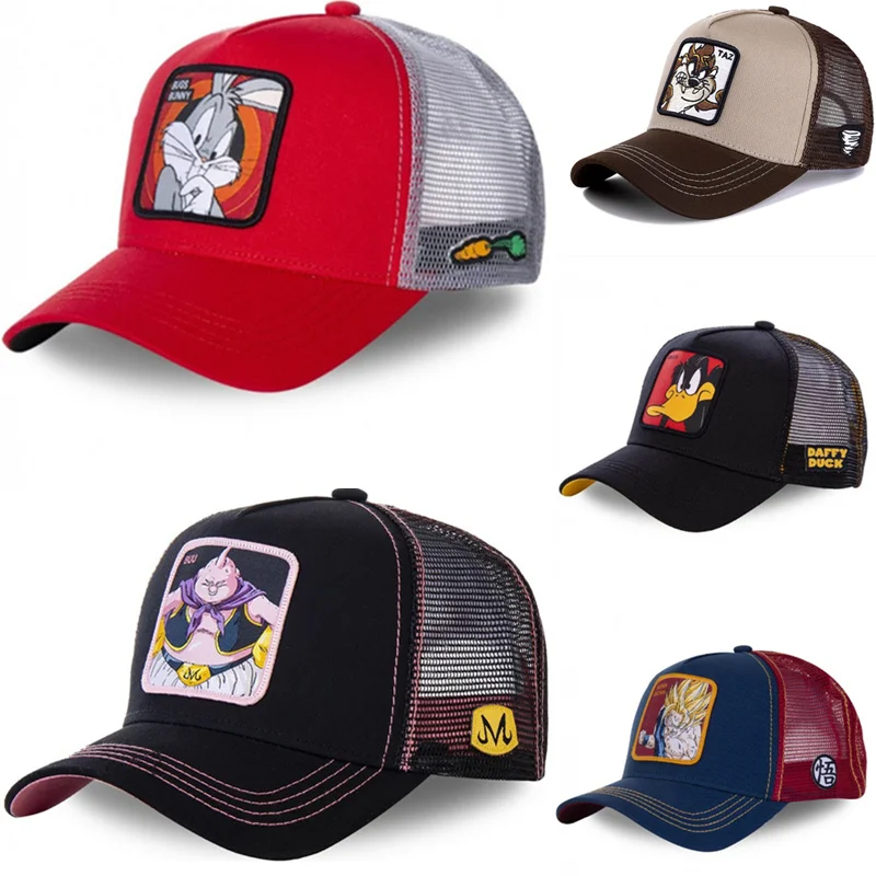 Новый бренд 62 стилей Аниме мультфильм кролик Snapback кепка хлопок Бейсболка Мужчины