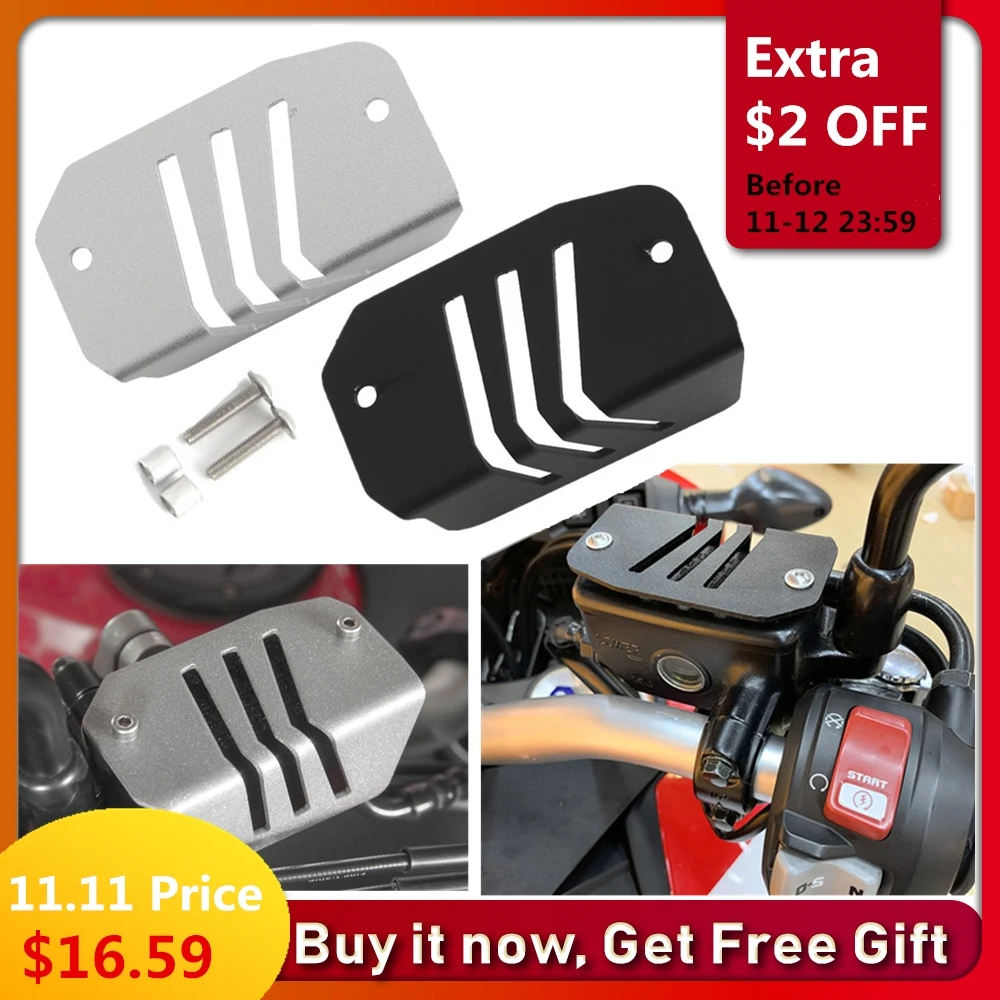 

CRF 1000L Front Brake Reservoir Guard Cover For Honda CRF1000L Africa Twin 2016 2017 2018 Motorcycle Accessories Silver Black