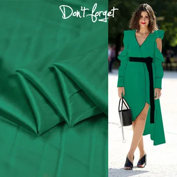 

Dark green heavier stretch silk satin fabric silk stretch satin fabric smooth,SSC456