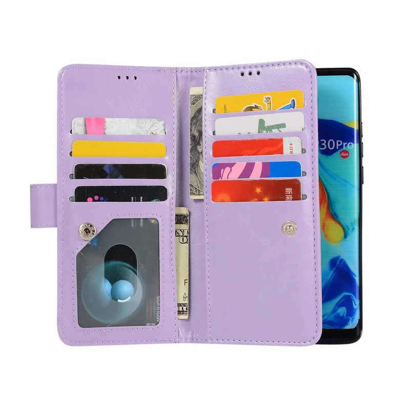 Блестящий Шикарный чехол бумажник c застежкой для huawei P30 P20 Pro mate 20 10 Lite Роскошный кожаный чехол для huawei mate 20 mate 10 P 30