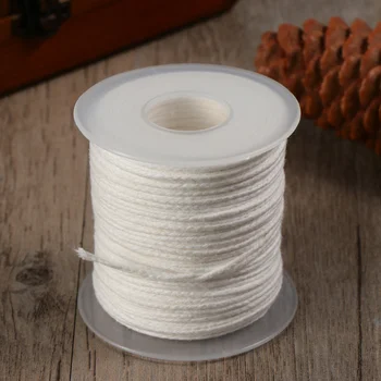 

1 Roll 200 Feet Braided Wick Candle Wick Spool for Candle DIY and Candle Making