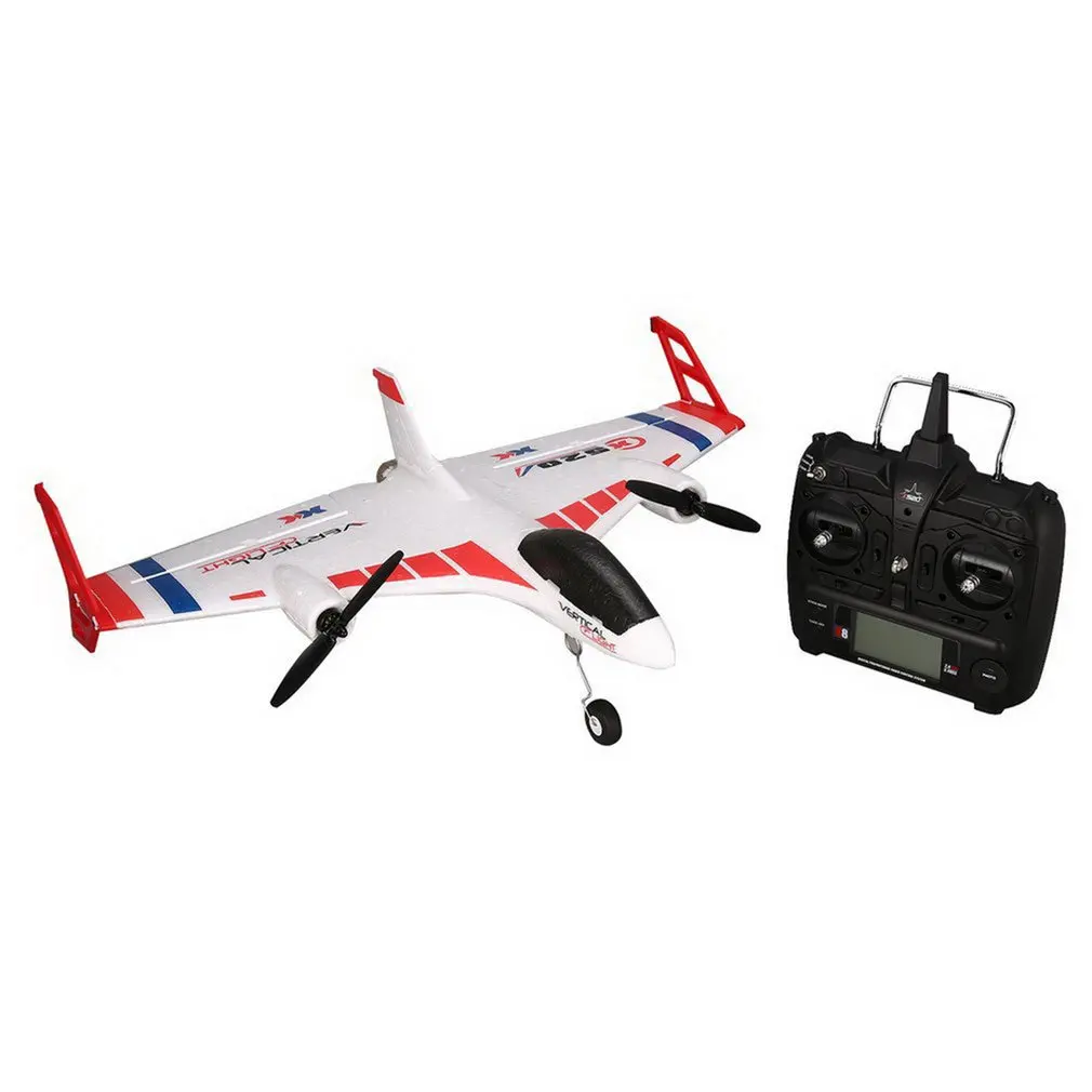 XK X520 RC 6CH 3D/6G RC Airplane VTOL Vertical Takeoff Land Delta Wing RC Drone Fixed Wing Plane Toy with Mode Switch LED Light