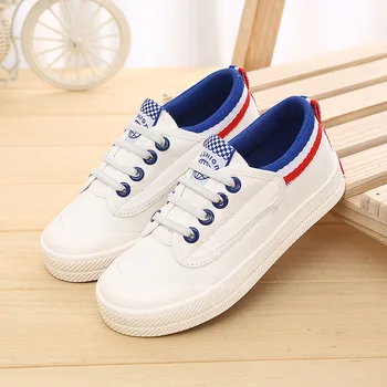 

baby shoes sneakers off white Boys girls' shoes small white shoes casual elastic belt canvas shoes low top breathable shoes