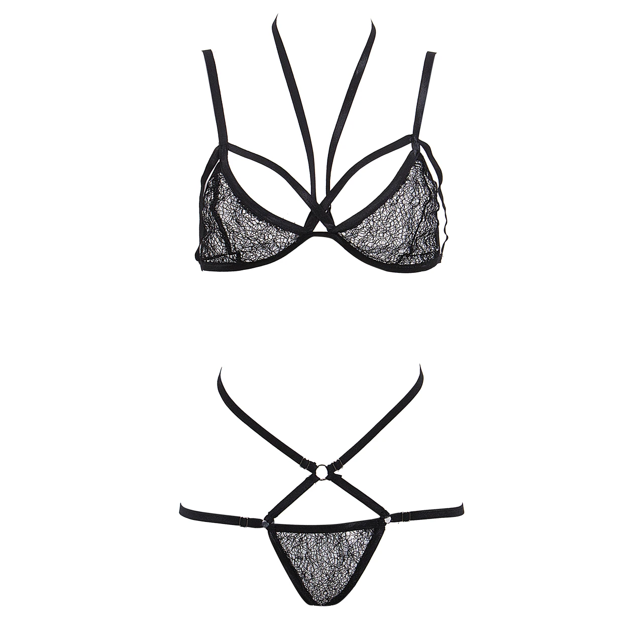 

Womens Sexy Lingerie Lace Top Bra Ladies Thong Underwear Set Nightwear Sleepwear