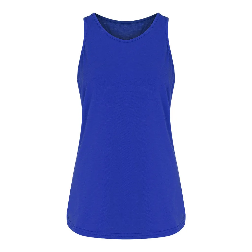 Jaycosin Women 2020 Trendy Sexy Solid Sleeveless Top Strap Vest Tank Shirt Fashion Comfortable Camisole Vest Blouse T-Shirt 319