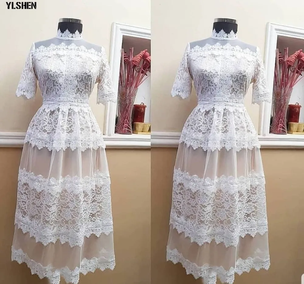 High Quality Elegant African Women Clothing Plus Size 3XL Evening Tunic Party Dress Formal Lace Mesh Dress Long Vestido De Festa 10