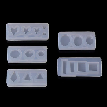 

1 Pc Silicone Mold DIY Mould Exopy Resin Mirror Crafts Jewelry Making Tool Decoration Pyramid 5 Styles