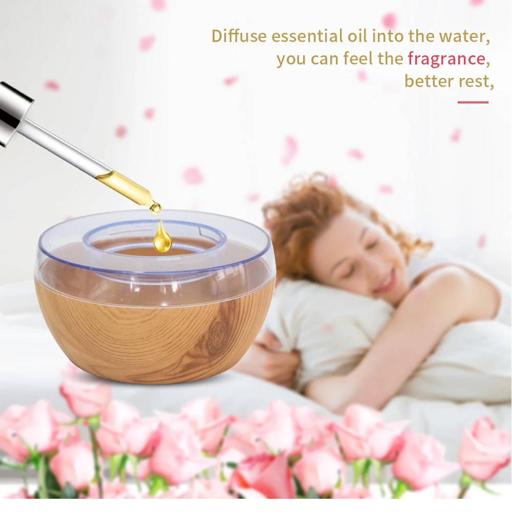 Günstig P USB Elektrische Ultraschall luftbefeuchter Aroma Diffuser Ätherisches Öl Aromatherapie 7 Farbe LED Kühlen Nebel Maker für Office Home