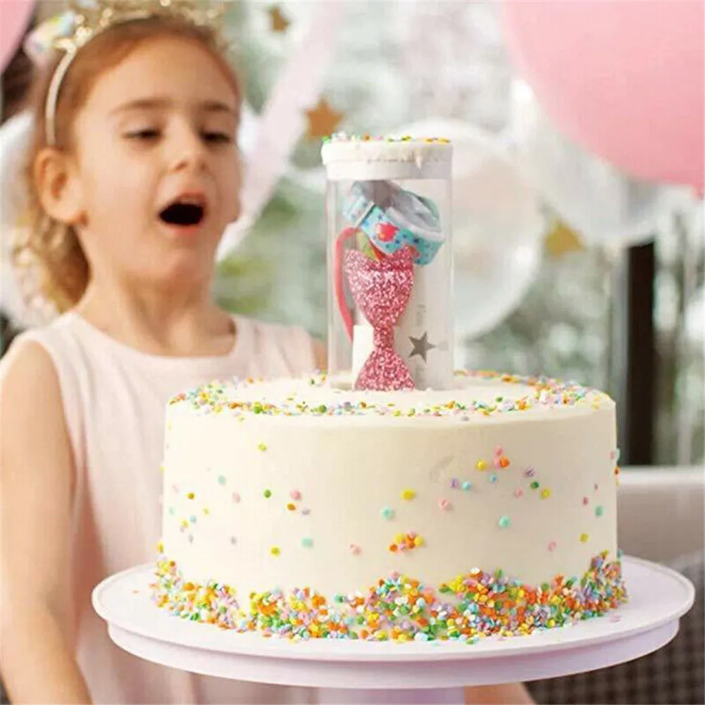 

8/10 inch Single layer birthday cake stand, Popping Cake Stand 2 in 1 Happy Birthday Trigger Cake Holder cake decorating tools