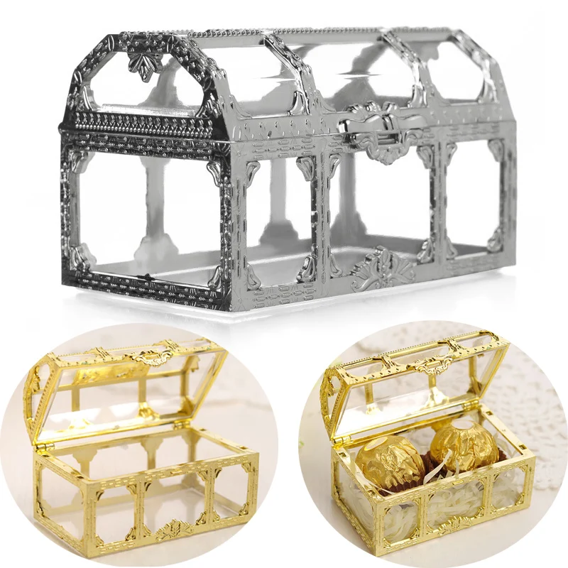 

6PCS Hollow Retro Candy Box Plastic Retro Wedding Favor Gift Box DIY Party Decor Chocolate Box Christmas Birthday Party Supplies