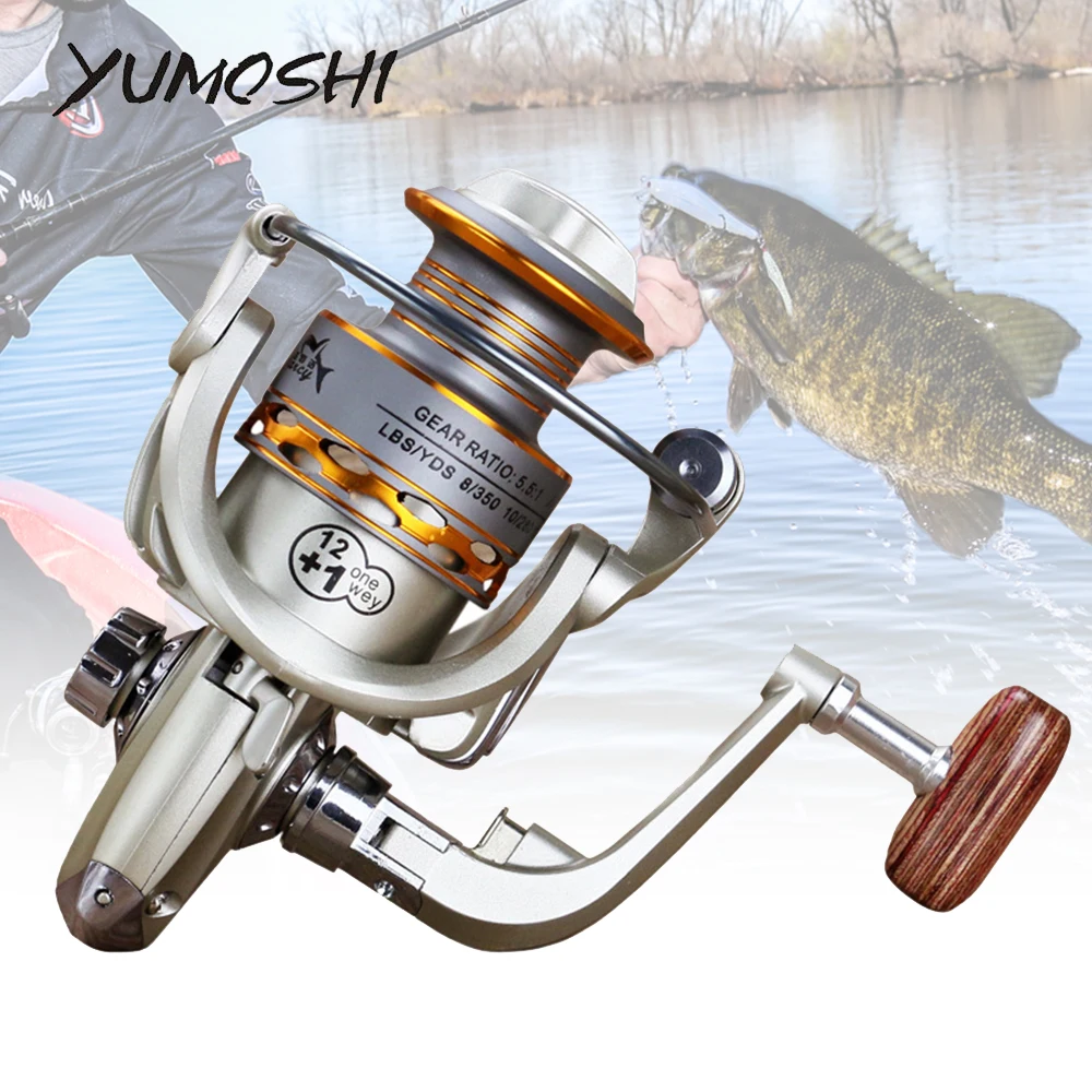 

Metal Spinning Fishing Reel 1000-7000 Series Fishing Wheel 10BB 5.5:1 Fishing Tackle Pesca Carrete Carp Spinnning Reel Feeder