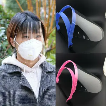 

UK Clear Transparent Adjustable Full Face Shield Plastic Anti-fog Protective