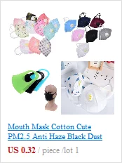 Шерстяные маска для полости рта хлопок PM2.5 Анти-Туман Маска Black Dust нос фильтр ветрозащитный уход за кожей лица бактерий гриппа ткань тканевый Респиратор маска для лица