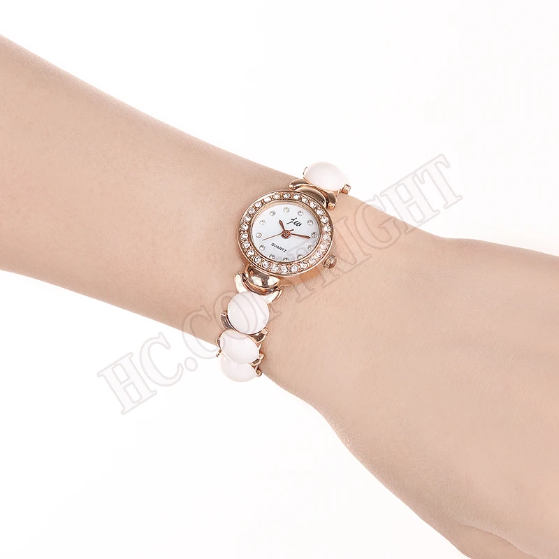 

Women Girl's Fashion New Pearl Beads Quartz Bracelet Watch Woman Watch 2019 Wristwatch