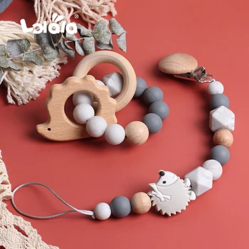 

Baby Pacifier Clips Chain Teething Silicone Pacifier Chains Holder Bracelet Set Baby Teether Dummy Clips Christmas Day Gift