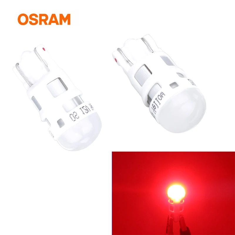 

OSRAM 2X T10 W5W LED Turn Signal Lamps Interior Light Clearance Parking Led Auto Lamp Bulbs Car LED Light 12V Red Driving Lamp