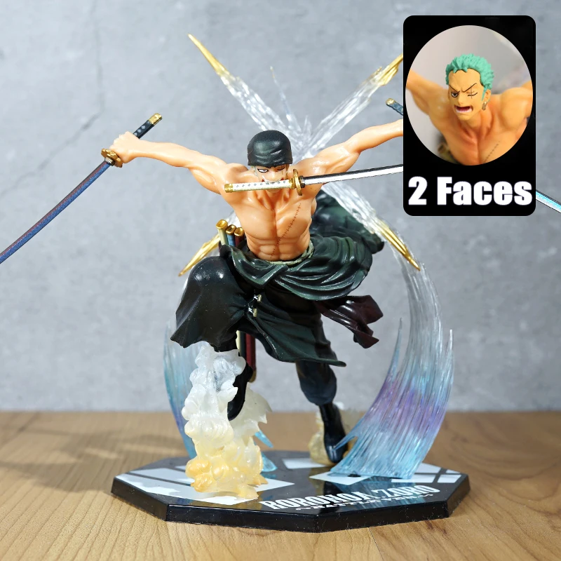 

2 Faces Zoro Anime Figure One Piece FIgure Anime Action Figure Action Figures Japanese Anime Figures Resin Action Figure Toys
