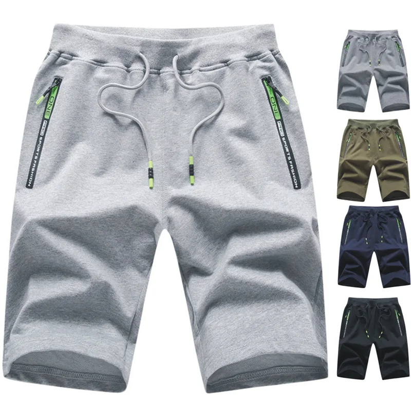 Jogger Shorts Beach-Pants Knitted Summer Mens New Youth Capris Cross-Border Leisure