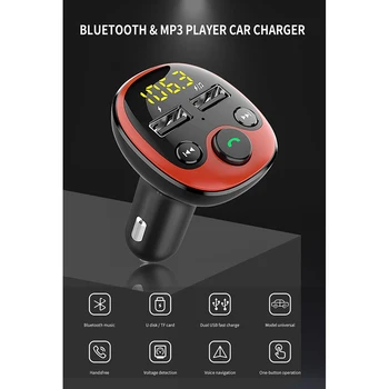 

Wireless Bluetooth FM Transmitter Handsfree Car Kit Player USB 3.1A Charger
