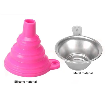 

Durable Metal Resin Filter Cup+Silicon Funnel, for 3D Printer Accessories/Kitchen Small Telescopic Liquid Powder Dispenser